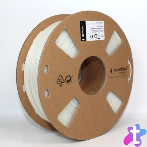 Gembird filament PVA natural, 1,75 MM, 1 KG