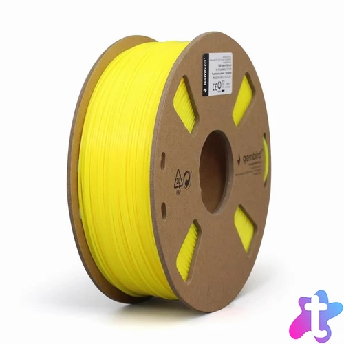 Gembird filament ABS Filament flame-bright Yellow, 1.75 mm, 1 kg