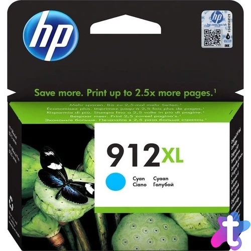 HP tinta 3YL81AE (912XL) cyan 0,8K