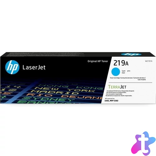 Hp toner W2191A (219A) cyan 1,2K