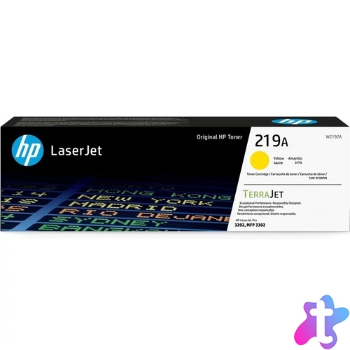 Hp toner W2192A (219A) yellow 1,2K