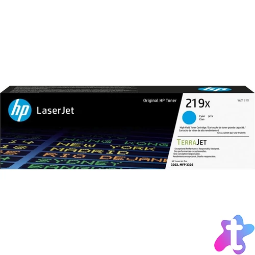 Hp toner W2191X (219X) cyan 2,5K