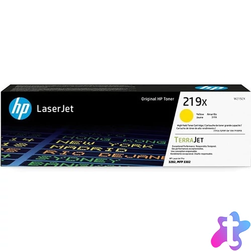 Hp toner W2192X (219X) yellow 2,5K