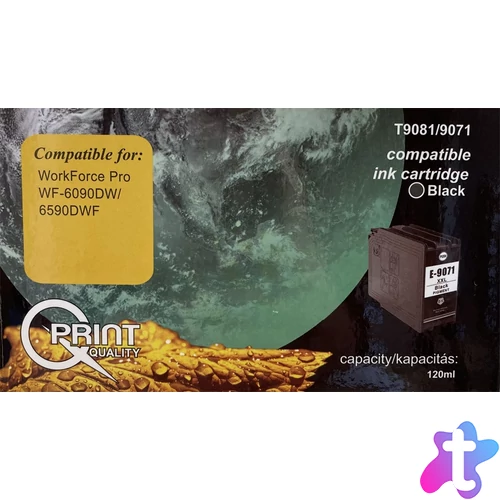 Q-Print tinta T9081 black (chipes)