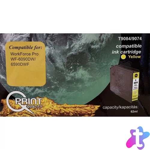 Q-Print tinta T9084 yellow (chipes)