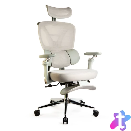 Irodai forgószék - karfával - szürke - 50 x 57 / 48 x 52 cm