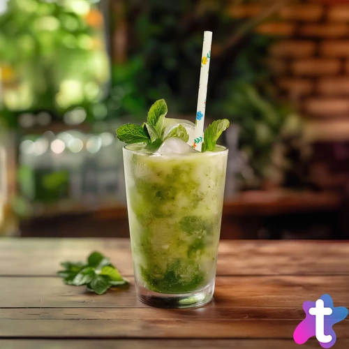 Papír szívószál - virág - 197 x 6 mm - 25 db / csomag