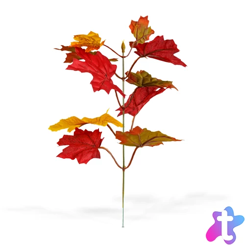 Őszi dekoráció - falevél - 30 cm - leszúrható