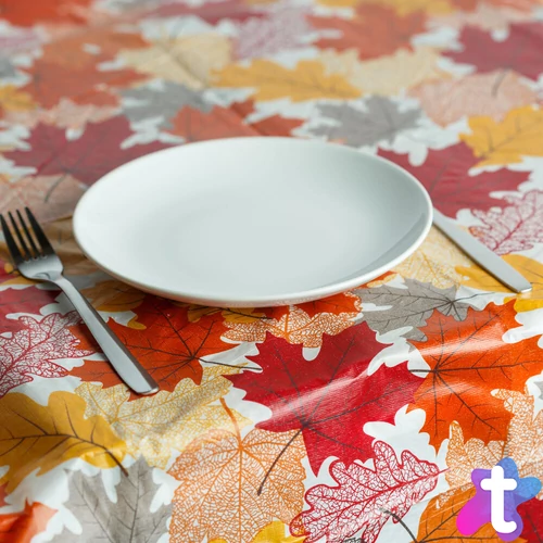 Őszi dekoráció - asztalterítő - flanel - 132 x 178 cm