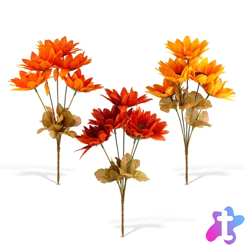 Őszi dekoráció - napraforgó - 3 féle - 35 cm