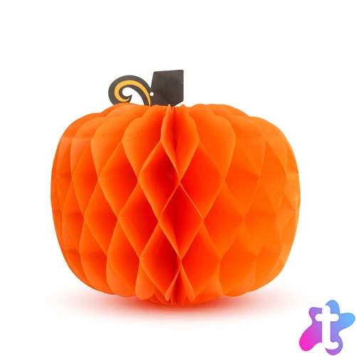 Őszi dekoráció - lampion tök - papír - 30 cm