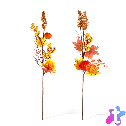 Őszi dekoráció - ág bogyókkal - 2 féle - 62 cm