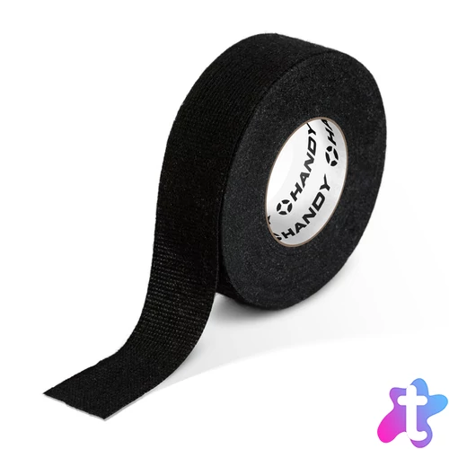 Öntapadós textil szalag, kábelkorbácsokhoz, 15 m x 19 mm x 0,3 mm, fekete