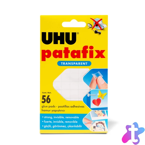 UHU Patafix Invisible gyurmaragasztó , 56 db / csomag
