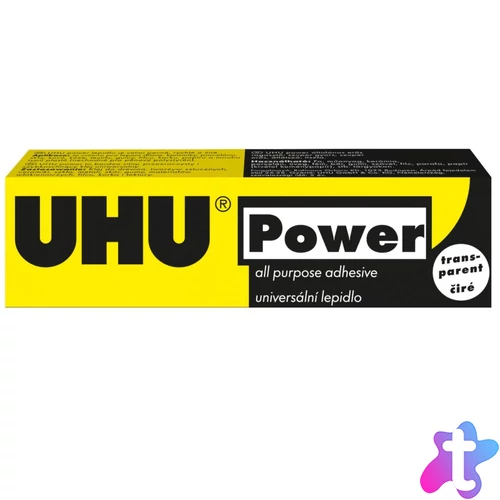 UHU POWER TRANSPARENT Univerzális átlátszó ragasztó, 45 g