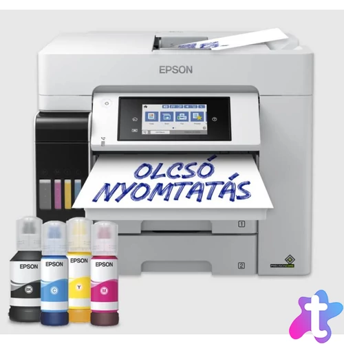 Epson EcoTank L6580 színes tintasugaras A4 MFP, DADF, duplex, LAN, WIFI, FAX