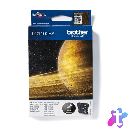 Brother LC1100BK tintapatron 1 db Eredeti Fekete
