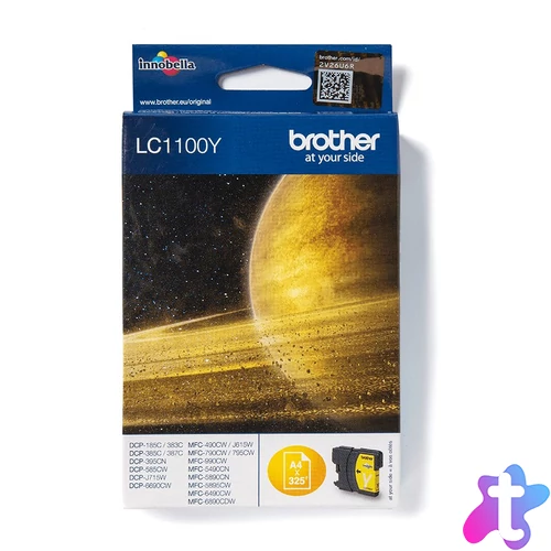 Brother LC1100Y tintapatron 1 db Eredeti Sárga