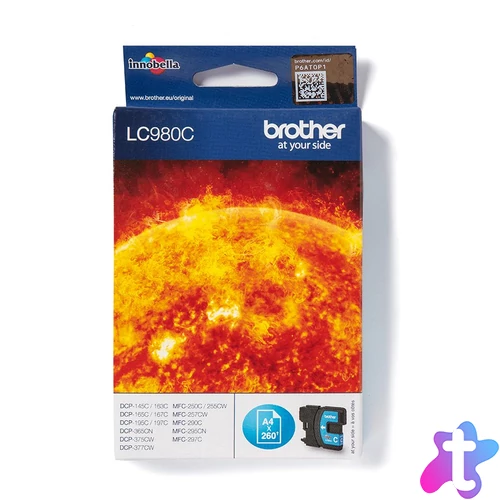 Brother LC980C tintapatron 1 db Eredeti Cián