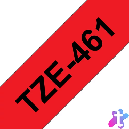 Brother TZE-461 címkéző szalag Pirosas fekete