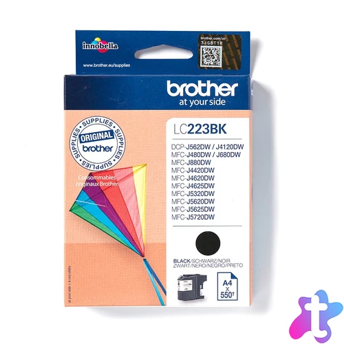 Brother LC-223BK tintapatron 1 db Eredeti Fekete