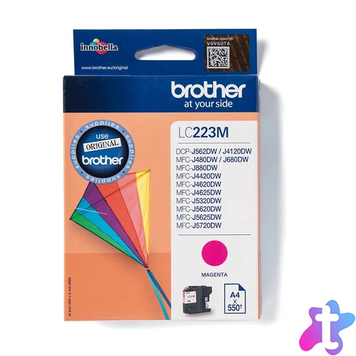 Brother LC223M tintapatron 1 db Eredeti Magenta