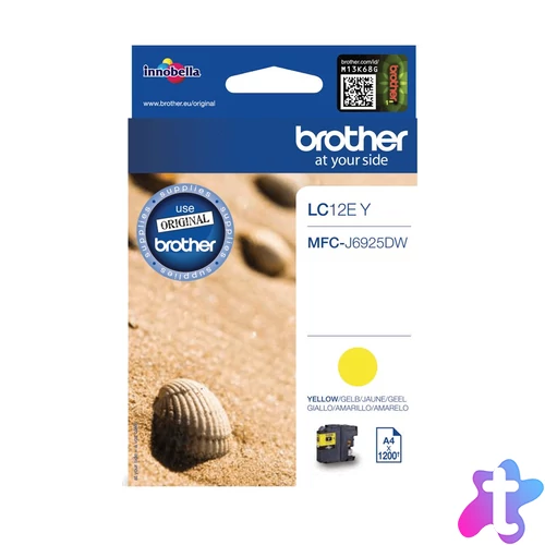 Brother LC12EY tintapatron 1 db Eredeti Sárga