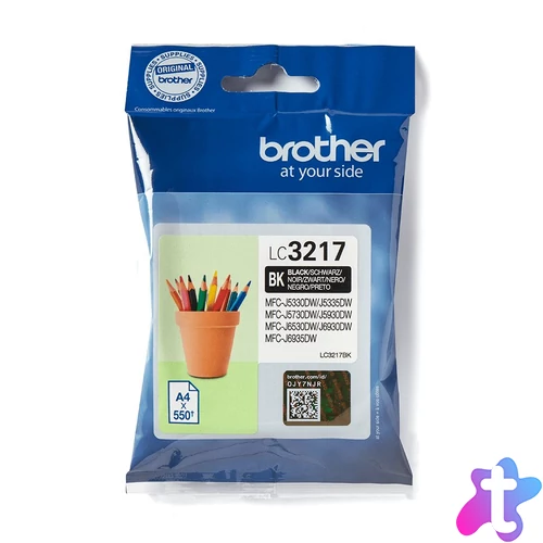 Brother LC3217BK tintapatron 1 db Eredeti Fekete