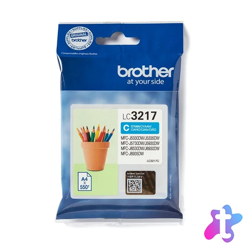 Brother LC3217C tintapatron 1 db Eredeti Cián