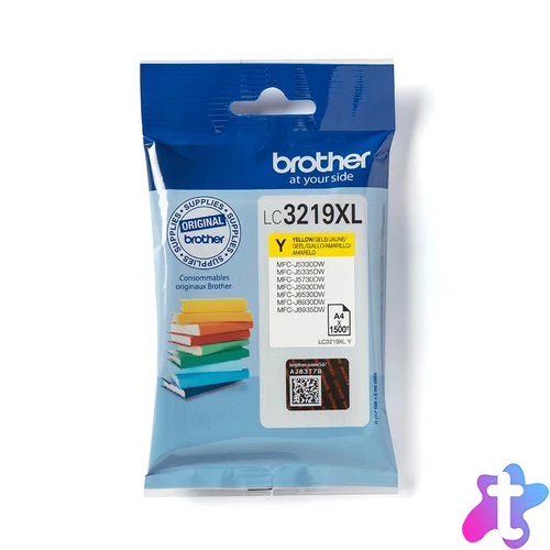 Brother LC3219XLY tintapatron 1 db Eredeti Sárga