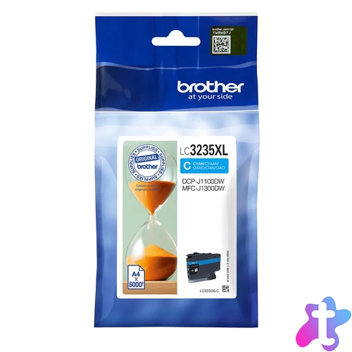 Brother LC3235XLC tintapatron 1 db Eredeti Nagy (XL) kapacitású Cián