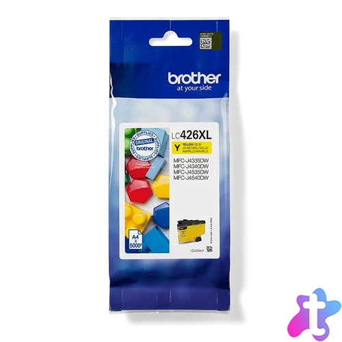 Brother LC-426XLY tintapatron 1 db Eredeti Nagy (XL) kapacitású Sárga
