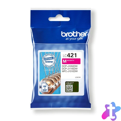 Brother LC421M tintapatron 1 db Eredeti Magenta