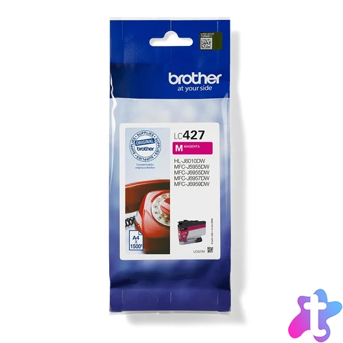 Brother LC-427M tintapatron 1 db Eredeti Standard teljesítmény Magenta