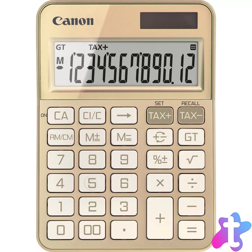 Canon KS-125KB számológép Asztali Alap számológép Arany