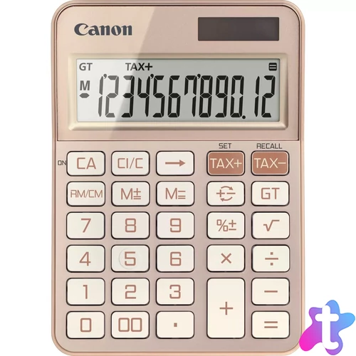 Canon KS-125KB számológép Asztali Alap számológép Rózsaarany
