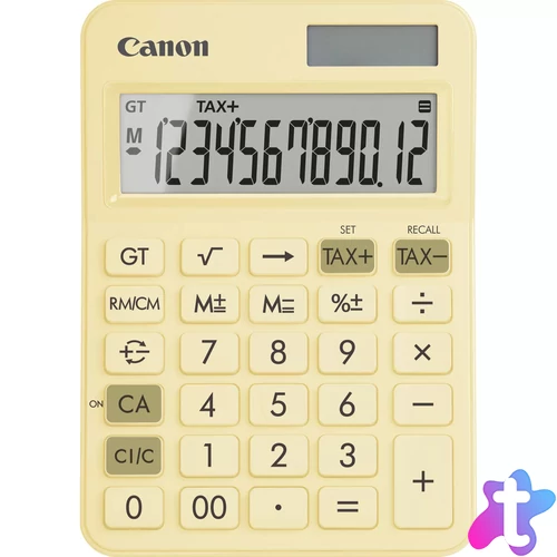 Canon LS-125KB számológép Asztali Alap számológép Sárga