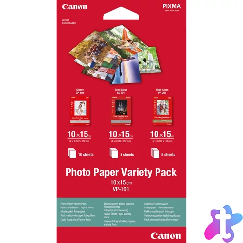 VP-101 10X15 PHOTO PAPER VARIETY PACK 10X15CM