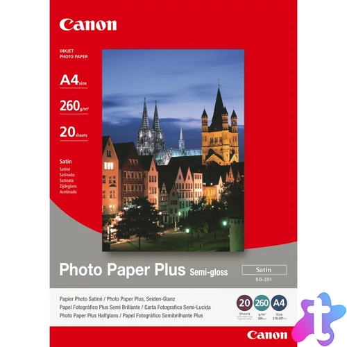SG-201 PHOTO PAPER SEMI GLOSS A4 20 SHT