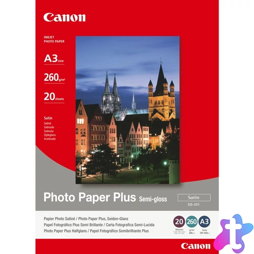 SG-201 PHOTO PAPER SEMI GLOSS A3 20 SHT
