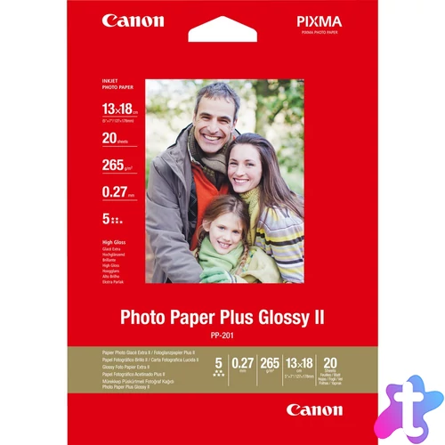PP-201 PHOTO PAPER PLUS II GLOSSY 13X18 20SHTS