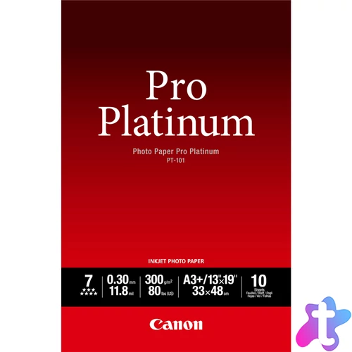 PHOTO PAPER PRO PLATINUM PT-101 A3+ 10SH