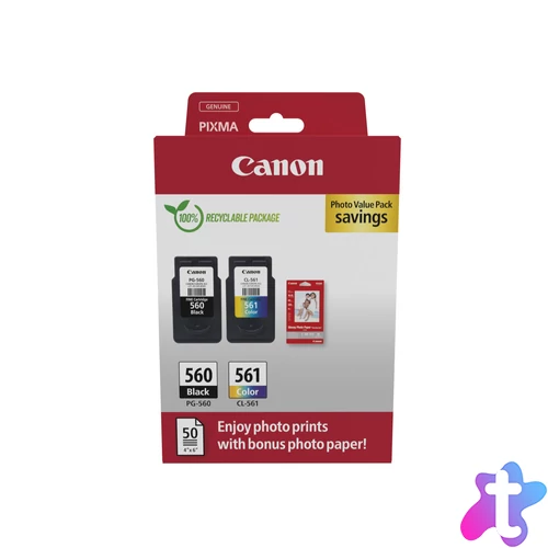 Canon 3713C008 tintapatron 2 db Eredeti Fekete, Cián, Magenta, Sárga