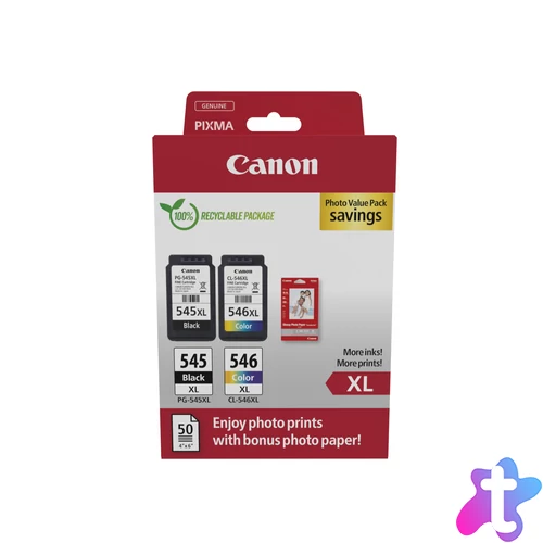 Canon 8286B011 tintapatron 2 db Eredeti Fekete, Cián, Magenta, Sárga