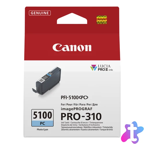 Canon PFI-5100 PC tintapatron 1 db Eredeti Fotó cián