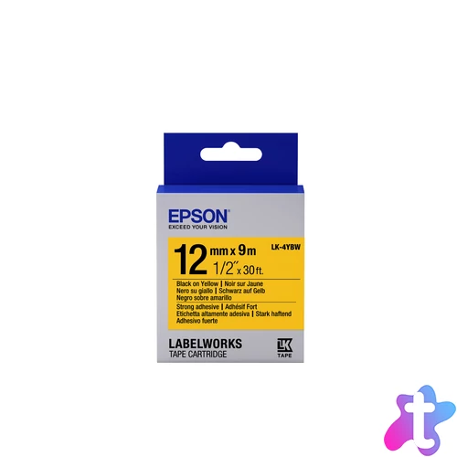 Epson LK-4YBW címkéző szalag Sárgán fekete