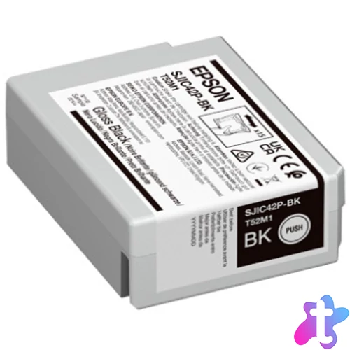 Epson SJIC42P-BK tintapatron 1 db Eredeti Fekete