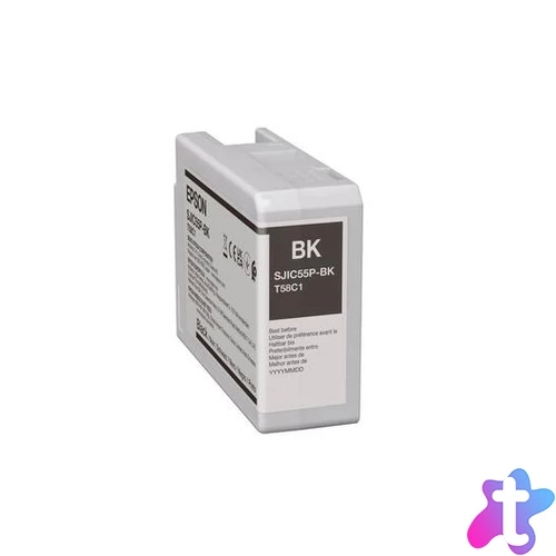 Epson SJIC55(BK) tintapatron 1 db Eredeti Fekete