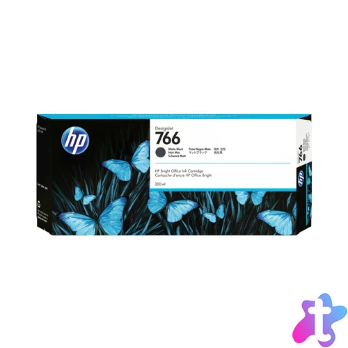 HP 766 300-ml Matte Black DesignJet Ink Cartridge