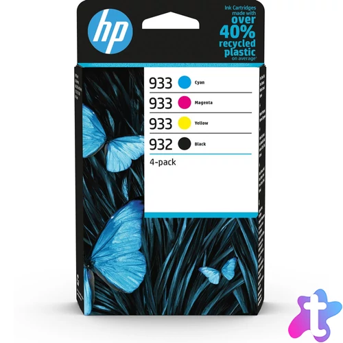 HP 932 fekete/933 ciánkék/bíbor/sárga, 4 darabos eredeti tintapatroncsomag